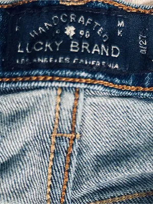 Lucky Brand ORTA Blue Denim Jeans Sz 4 / 27 thumbnail 5