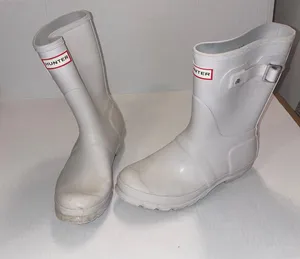 Rain Boots White Size 7 thumbnail 1