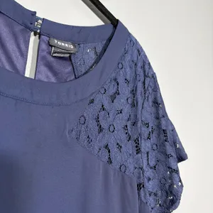 Torrid Navy Blue Lace Inset Formal Shift Dress Knee Length - Womens Plus Size 18 thumbnail 2