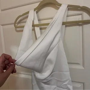 DO+BE White Cowl Neck Top thumbnail 2