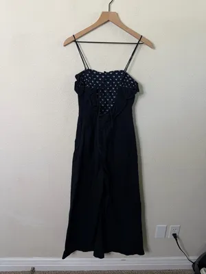 Anthropologie Maeve Ruffled Wide Leg Jumpsuit‎ Womens Size 6 thumbnail 3