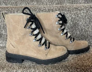 SOREL Woman’s Lennox‎ Shearling Boots Tan Size 6 Waterproof thumbnail 1