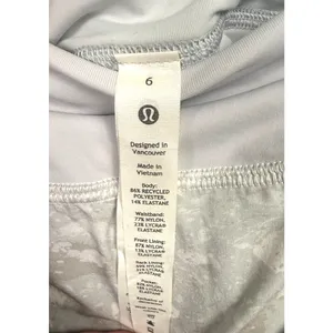 NWT! Lululemon Pace Rival MR Skirt Terrazzo Marble Silver Ice Size 6 Athleisure thumbnail 3