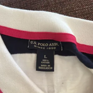 U.S. Polo Assn. Short sleeve blue and white striped polo thumbnail 2