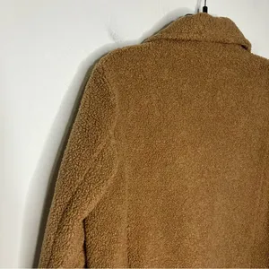 JouJou teddy bear blazer pea coat style‎ coat size small caramel colored thumbnail 7