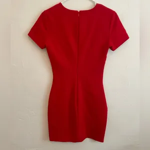 Likely Manhattan Mini Dress in Scarlet Red Short Sleeve Fitted thumbnail 6