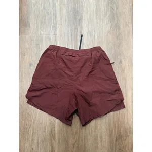 Nike Womens Dri-FIT Running Shorts‎ Burgundy Maroon Size S 3436 thumbnail 3