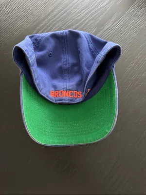 Vintage Blue Baseball Cap with Red D Patch Logo thumbnail 2