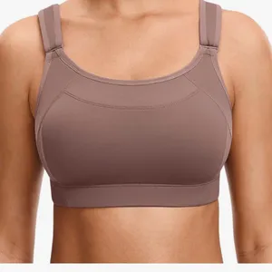 SYROKAN Front Adjustable Sports Bra Brown Size undefined thumbnail 1