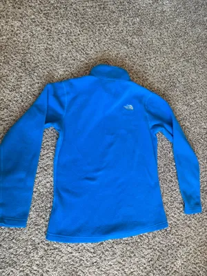 North Face Blue Fleece Quarter Zip Like New thumbnail 4