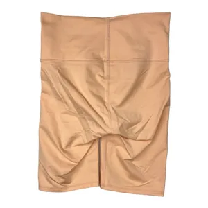 Terez Cream High Rise Wide Waistband High Rise Workout Athletic Bike Short Sz S thumbnail 2