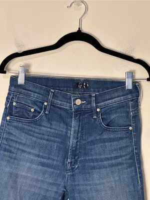 Mother The Insider Crop Step Fray Jeans Women’s Sz 27 thumbnail 3