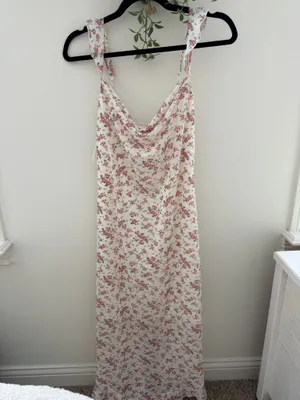 Kirious Dainty Floral Cowl Neck Midi Sundress thumbnail 3