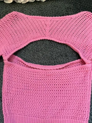 american eagle open back crochet sweater top thumbnail 6