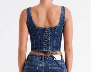 Meshki Denim Corset Top thumbnail 5