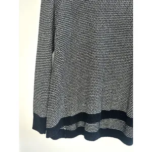 Madewell Size L Women's Pullover Striped Black‎ White Textured Knit Long Sleeve thumbnail 6