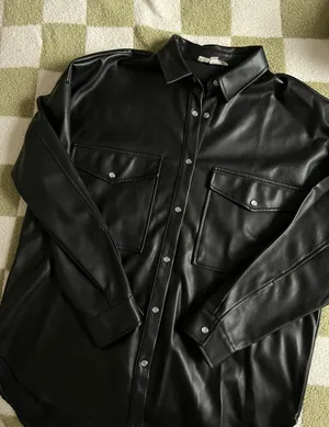 12th Tribe Leather Shacket thumbnail 1