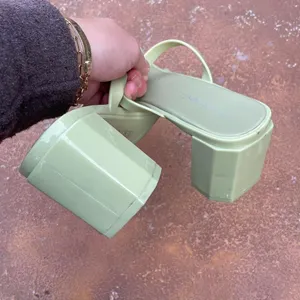 Jeffrey Campbell Like green Maisie Mule Heels sz 9 In great condition thumbnail 4