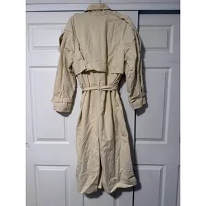 Zara ZW Collection High Neck Butter Trench Coat Luxury City Fall Runway thumbnail 4