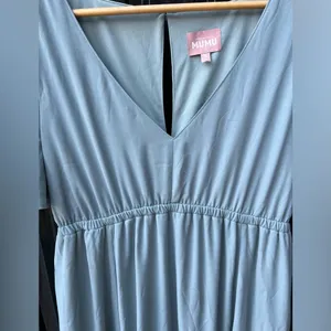 Show Me Your Mumu Emily Empire Waist Maxi Dress XL Blue Bridesmaid Wedding Guest thumbnail 2