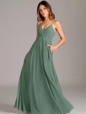 Azazie Eucalyptus Bridesmaid Dress thumbnail 1