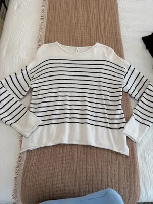 Wishlist Black & White Striped Sweater thumbnail 2