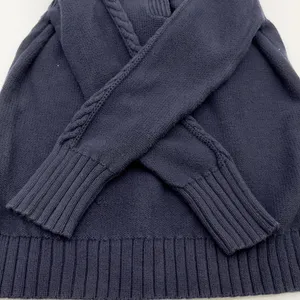 Eddie Bauer Hooded Sweater‎ Women Small Cotton Cable Knit Minimal Preppy Granola thumbnail 6