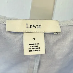 🍁 Lewit Linen Cotton Lace Up Ruffle Sleeveless Blouse Summer Boho Light Blue Sm thumbnail 8