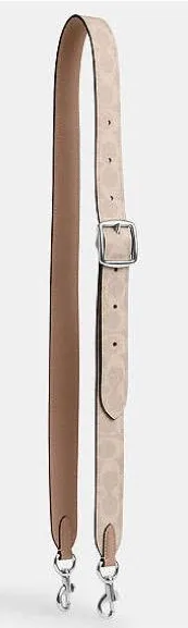 Coach Reversible Strap Silver/Sand/Taupe thumbnail 1