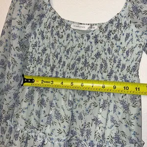 Altar'd State Light Blue Floral Tiered Babydoll Dress thumbnail 3