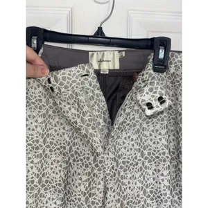 Anthropologie Elevenses Lace Front Trousers 12 Boho Indie Sleaze Office Stretch thumbnail 5