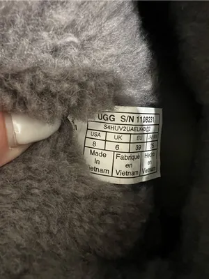 UGG Gray Classic Mini Rubber Logo Boots Size 8 US thumbnail 5
