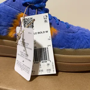 Adidas Gazelle Bold Platform NY Knicks Blue Orange Gum Women Size 6.5 JS3906 NEW thumbnail 7