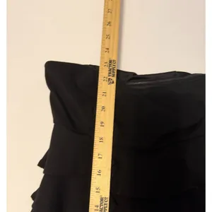 Lulus Strapless Mini Dress Small Black Ruffle Bodycon‎ Cocktails teen dance thumbnail 6