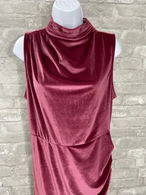 Vici Sweetest Hello Velvet Drape Maxi Dress in Mauve thumbnail 3