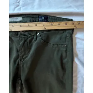 AG Adriano Goldschmied The Legging Super Skinny Pants Olive‎ Green Womens 26R thumbnail 7