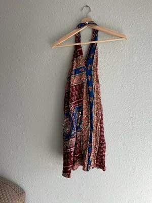 Entro Maroon Printed Dress thumbnail 4