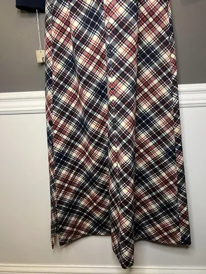 Vintage Haypence Dress Womens Medium Plaid Maxi Mod Turtleneck ILGWU USA 70s thumbnail 4