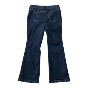 Spanx Flare Jeans Cotton Blend Dark Wash High Rise Tummy Control Size XL thumbnail 4