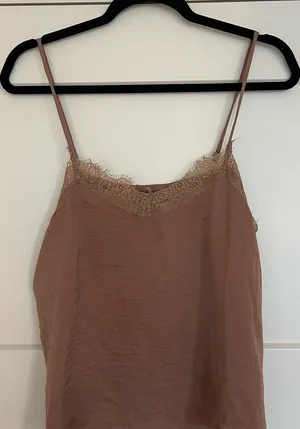Wild Fable Lace Trim Brown Cami Top thumbnail 1
