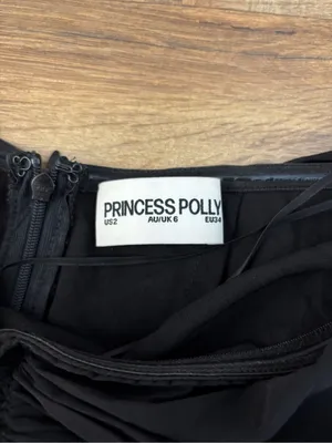 Princess Polly Adoration Mini Dress Black Homecoming Formal Prom Hoco thumbnail 5