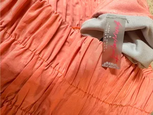 FP Movement The Way Home Shorts Neon Coral Smocked Waist Running Shorts Size S thumbnail 4