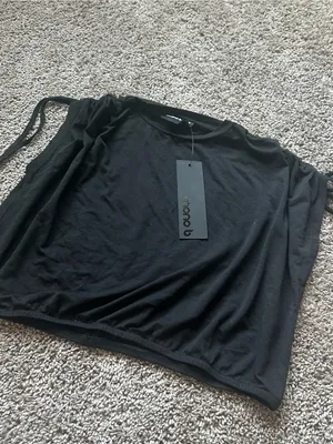 Mono B Black Tank Top with Side Tie Straps thumbnail 2
