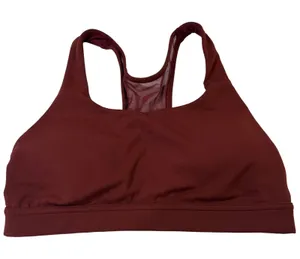 Lululemon Invigorate Bra Women 8 Red Merlot‎ High Support Racerback Mesh Running thumbnail 1