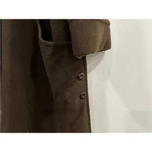 Donnybrook Wool Rabbit Collar Brown Long Coat Vintage VTG 14 AS IS thumbnail 5