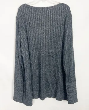 Women's Pullover Ribbed V-Neck Sweater Size XL thumbnail 5