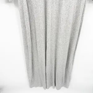 Aerie Womens Grey Ribbed Long Sleeve Low Back Bodycon Lounge Maxi Dress Size M thumbnail 5