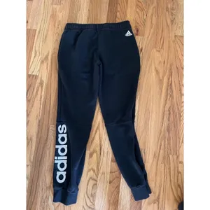 Adidas Joggers Womens Medium 12-14 Black Spell Out Track Bottoms M Jogging Gym‎ thumbnail 3