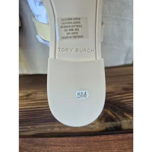 Tory Burch Leather Miller Pave Sandal In Cream Size 5 thumbnail 11