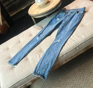 Levis Classic Blue Denim Distressed Jeans Size 28 thumbnail 1